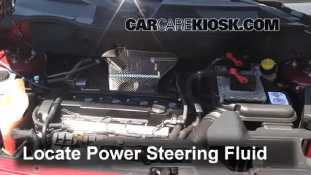 2012 Jeep Patriot Sport 2.0L 4 Cyl. Liquide de direction assistée Vérifier le niveau de liquide
